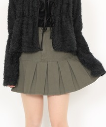 PUNYUS | ミリタリープリーツヘムミニスカート(スカート)