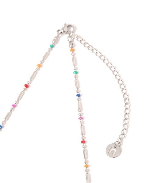 niko and（ニコアンド）の「ステンレスカラフルモチーフネックレス