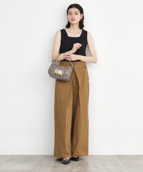 THE SHOP TK （ザ ショップ ティーケー ）の「【＠BAILA掲載】ギャザープレートFレザーBAG（ハンドバッグ・レディース・ブラック/ブラウン系その他・00）」の18枚目の写真