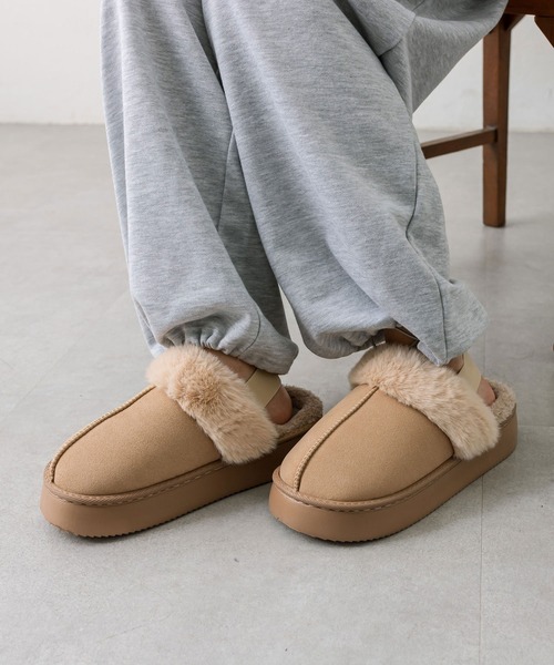 OLIVE des OLIVE（オリーブデオリーブ）の「ムートンスリッパ（その他シューズ・レディース・ベージュ/キャメル・MEDIUM/LARGE）」の8枚目の写真