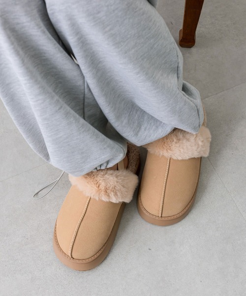 OLIVE des OLIVE（オリーブデオリーブ）の「ムートンスリッパ（その他シューズ・レディース・ベージュ/キャメル・MEDIUM/LARGE）」の9枚目の写真