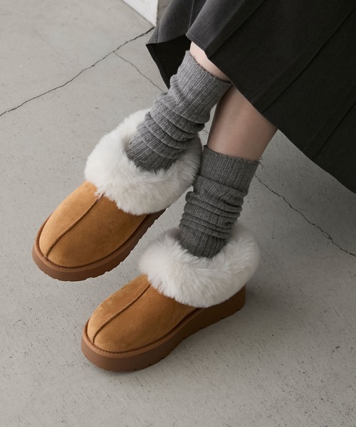 forksy.（フォルクシー）の「【forksy.】厚底ステッチショートブーツ（ブーツ・レディース・ブラック/キャメル/ブラウン・S/M/L/LL）」の3枚目の写真