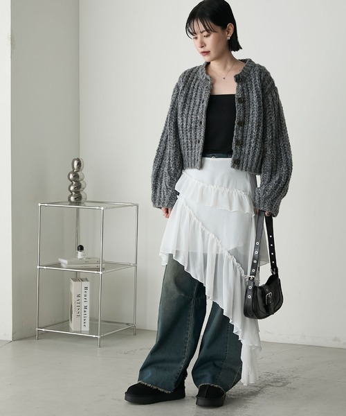 forksy.（フォルクシー）の「【forksy.】厚底ステッチショートブーツ（ブーツ・レディース・ブラック/キャメル/ブラウン・S/M/L/LL）」の12枚目の写真