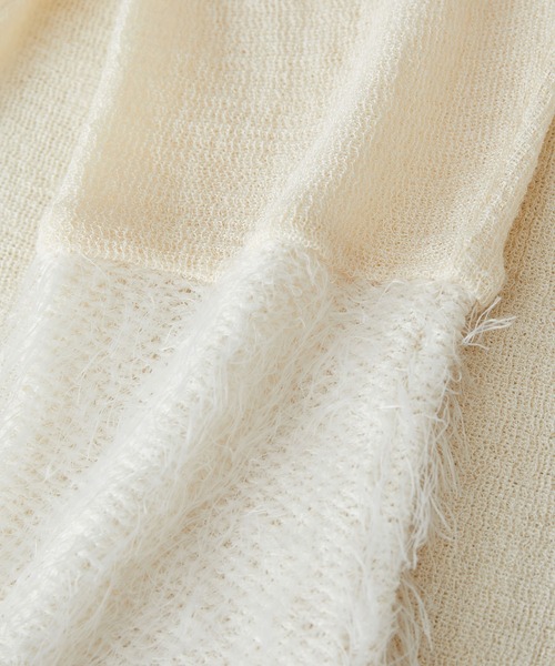 VIS(ビス)の「袖フェザーシアータートルニット(ニット/セーター・レディース・ブラック/サックスブルー/キナリ・FREE)」の14枚目の写真