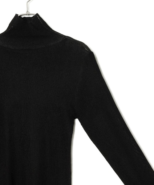 VIS(ビス)の「袖フェザーシアータートルニット(ニット/セーター・レディース・ブラック/サックスブルー/キナリ・FREE)」の19枚目の写真