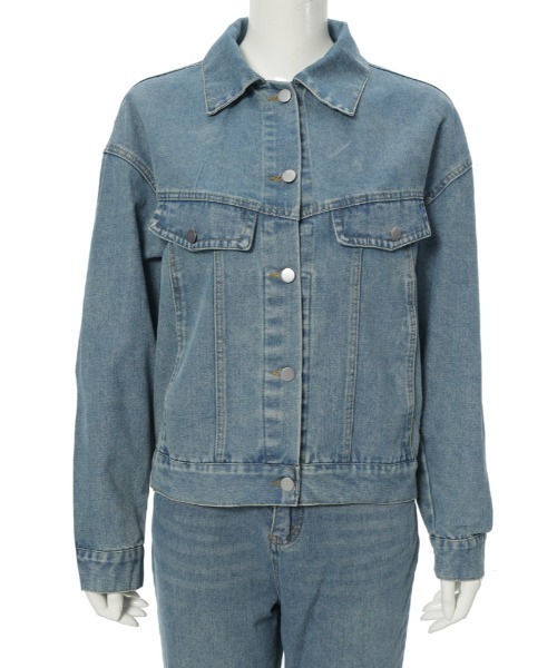fifth（フィフス）の「オーバーサイズデニムジャケット（デニムジャケット・レディース・ブルー・M）」の5枚目の写真
