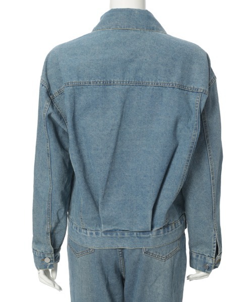 fifth（フィフス）の「オーバーサイズデニムジャケット（デニムジャケット・レディース・ブルー・M）」の3枚目の写真