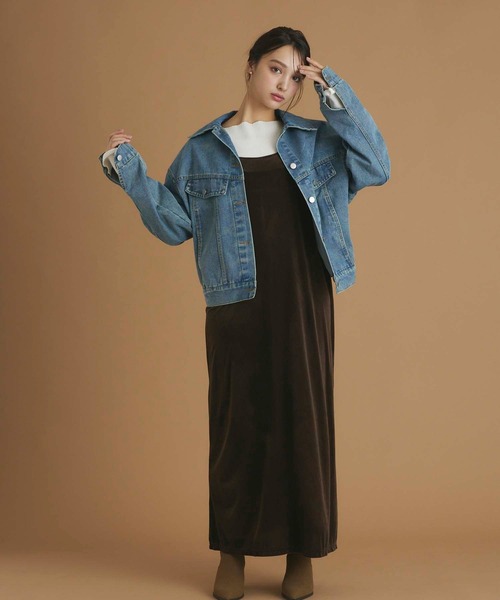 fifth（フィフス）の「オーバーサイズデニムジャケット（デニムジャケット・レディース・ブルー・M）」の21枚目の写真