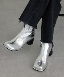 ブーツ（シルバー/銀色系・レザー・本革）ファッション通販 - ZOZOTOWN