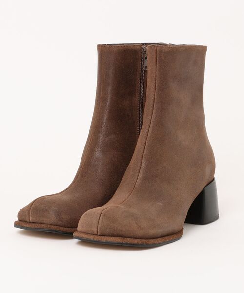 ALM.（アルム）の「【ALM.】ADELA LEATHER BOOTS レザーショートブーツ（ブーツ・レディース・ブラウン/ブラック/シルバー/ブラック系1/ブラウン系1・36/37/38）」の18枚目の写真