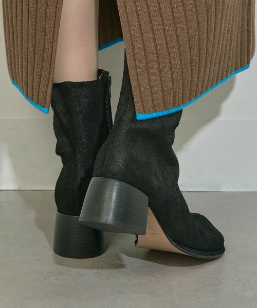 ALM.（アルム）の「【ALM.】ADELA LEATHER BOOTS レザーショートブーツ（ブーツ・レディース・ブラウン/ブラック/シルバー/ブラック系1/ブラウン系1・36/37/38）」の11枚目の写真