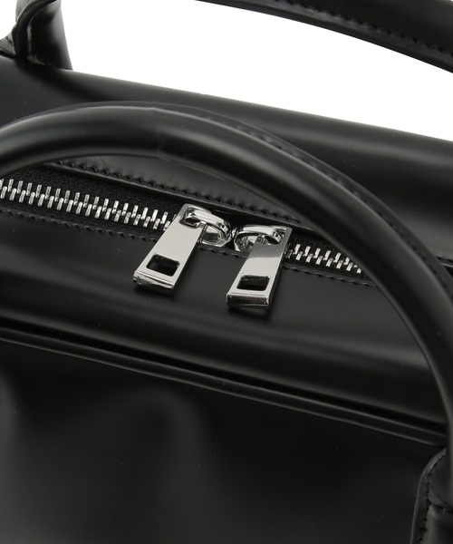 ADAM ET ROPE'（アダムエロペ）の「【一部WEB限定カラー・再入荷・サステナブル】ロゴスクエアボストンバッグ（ショルダーバッグ・レディース・ピンク系その他2/ブラック/ブラウン/シルバー・FREE）」の12枚目の写真