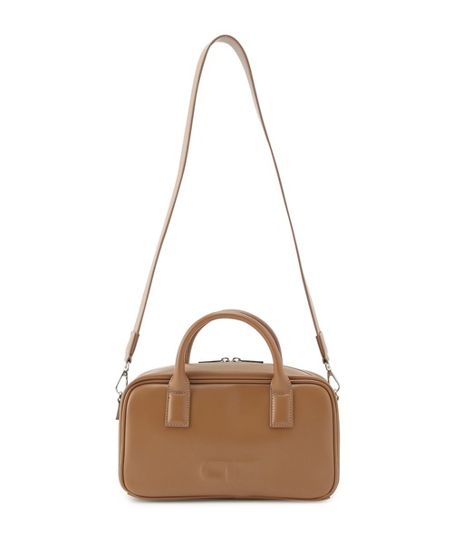 ADAM ET ROPE'（アダムエロペ）の「【一部WEB限定カラー・再入荷・サステナブル】ロゴスクエアボストンバッグ（ショルダーバッグ・レディース・ピンク系その他2/ブラック/ブラウン/シルバー・FREE）」の6枚目の写真