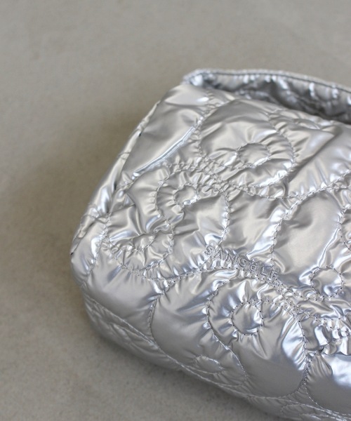 SANSeLF（サンセルフ）の「Se メタリックポーチバッグ【SANSeLF】sana24a009（ハンドバッグ・レディース・ブルーグレー/ライトピンク/シルバー・FREE）」の14枚目の写真