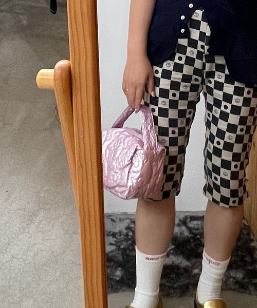 SANSeLF（サンセルフ）の「Se メタリックポーチバッグ【SANSeLF】sana24a009（ハンドバッグ・レディース・ブルーグレー/ライトピンク/シルバー・FREE）」の12枚目の写真