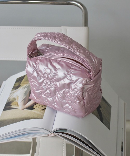 SANSeLF（サンセルフ）の「Se メタリックポーチバッグ【SANSeLF】sana24a009（ハンドバッグ・レディース・ブルーグレー/ライトピンク/シルバー・FREE）」の18枚目の写真