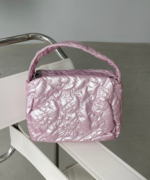 SANSeLF（サンセルフ）の「Se メタリックポーチバッグ【SANSeLF】sana24a009（ハンドバッグ・レディース・ブルーグレー/ライトピンク/シルバー・FREE）」の16枚目の写真