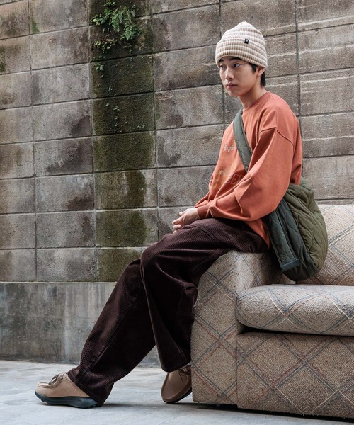 niko and...(ニコアンド)の「ラージ切り替えキルトショルダーバッグ / キルティングショルダー(ショルダーバッグ・メンズ・カーキ/ブラック/オフホワイト・FREE)」の8枚目の写真