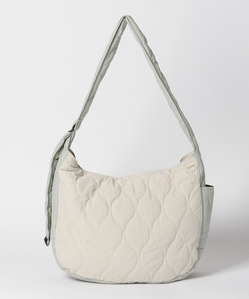 niko and...(ニコアンド)の「ラージ切り替えキルトショルダーバッグ / キルティングショルダー(ショルダーバッグ・メンズ・カーキ/ブラック/オフホワイト・FREE)」の11枚目の写真