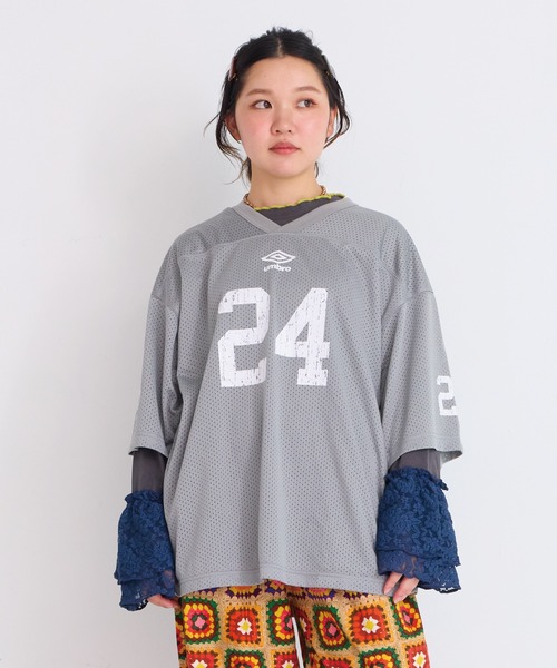 umbro】別注Football/Oversized Tee/おとな（Tシャツ/カットソー