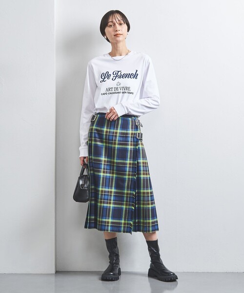 ＜O´NEIL of DUBLIN＞ミックス プリーツ スカート O'NEIL of DUBLIN（オニールオブダブリン）の「＜O'NEIL of DUBLIN