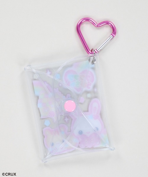 SPINNS（スピンズ）の「『フワフワらびちゃん』クリアポーチ（ポーチ・レディース・ピンク/ブルー・ONESIZE）」の3枚目の写真