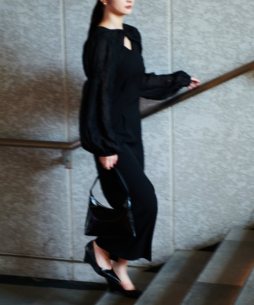 Lui's（ルイス）の「【オケージョン】2WAY ボレロワンピース（ワンピース・レディース・ブラック/カーキ・FREE）」の3枚目の写真