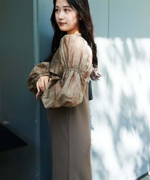 Lui's（ルイス）の「【オケージョン】2WAY ボレロワンピース（ワンピース・レディース・ブラック/カーキ・FREE）」の12枚目の写真