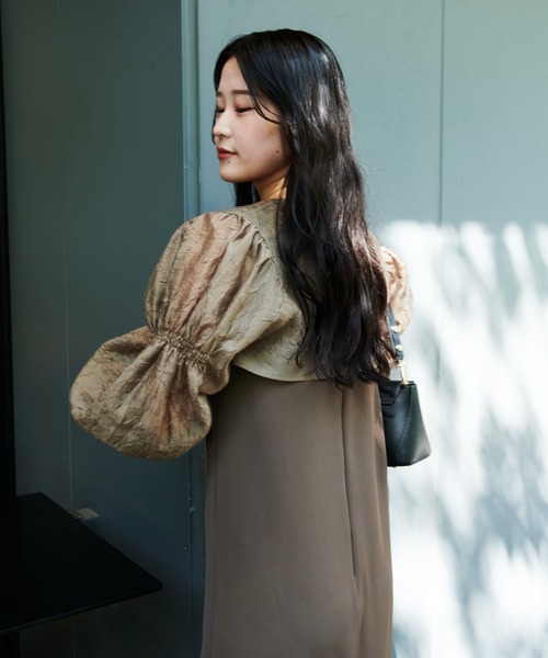 Lui's（ルイス）の「【オケージョン】2WAY ボレロワンピース（ワンピース・レディース・ブラック/カーキ・FREE）」の13枚目の写真