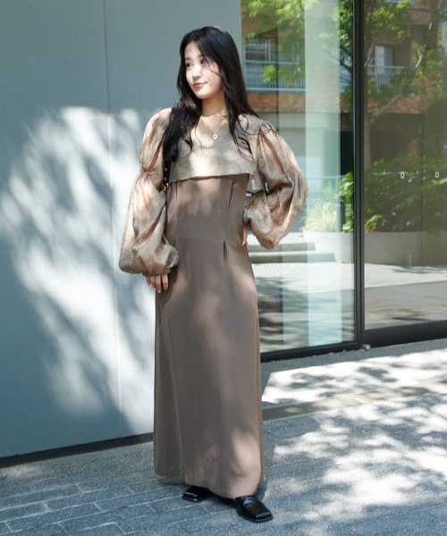 Lui's（ルイス）の「【オケージョン】2WAY ボレロワンピース（ワンピース・レディース・ブラック/カーキ・FREE）」の10枚目の写真