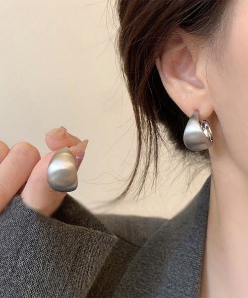 Miniministore(ミニミニストア)の「ピアス 大ぶりピアス レディース 韓国風(ピアス(両耳用)・レディース・シルバー/ゴールド・FREE)」の1枚目の写真