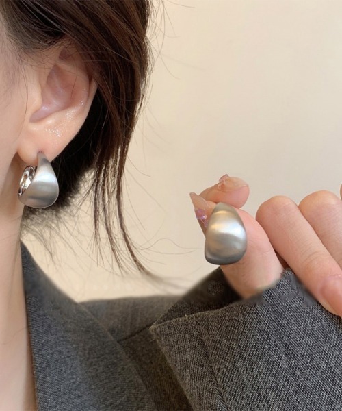 Miniministore(ミニミニストア)の「ピアス 大ぶりピアス レディース 韓国風(ピアス(両耳用)・レディース・シルバー/ゴールド・FREE)」の3枚目の写真