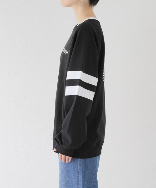 JOINT WORKS（ジョイントワークス）の「Rest&Recreation/レストアンドレクリエーション OVERSIZED RAGLAN SWEATSHIRT（スウェット・レディース・ブラック・FREE）」の10枚目の写真