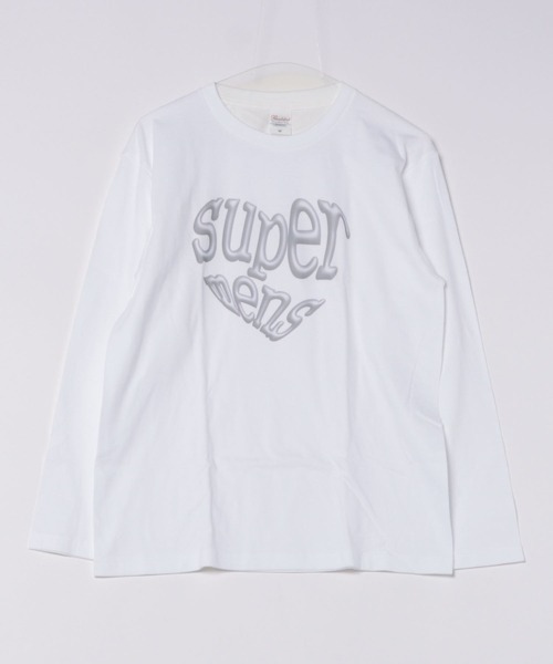 merrylatte(メリーラテ)の「メタリックシルバープリントロンT(Tシャツ/カットソー・レディース・ホワイト・MEDIUM/LARGE)」の6枚目の写真