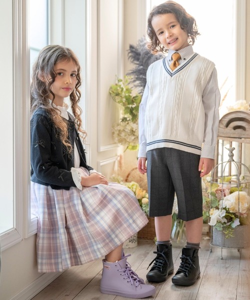 Catherine Cottage(キャサリンコテージ)の「レインスニーカー(レインシューズ・キッズ・ブラック/ライラック・24/23/22/21/20/19/25)」の17枚目の写真