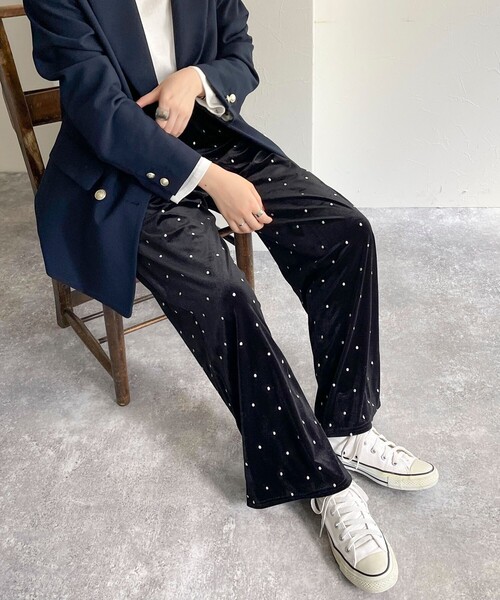 完売品　2025SS ベロアイージーパンツ AP STUDIO｜ベロアイージーパンツ | Rakuten Fashion(楽天