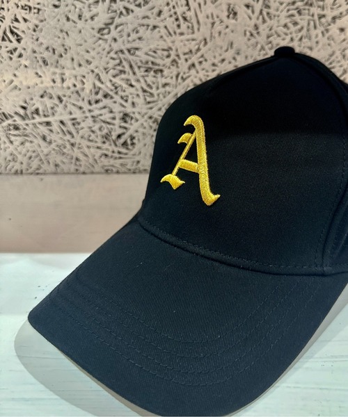 Burner（バーナー）の「【OKUOKU　0909】A ロゴ ベースボールキャップ  oku-bosi-655060310701-20 N（キャップ・メンズ・グレー/ブラック系その他/ブラック系その他3/ブラック系その他2/アイボリー・59㎝/65cm）」の2枚目の写真