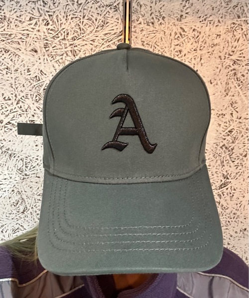 Burner（バーナー）の「【OKUOKU　0909】A ロゴ ベースボールキャップ  oku-bosi-655060310701-20 N（キャップ・メンズ・グレー/ブラック系その他/ブラック系その他3/ブラック系その他2/アイボリー・59㎝/65cm）」の5枚目の写真