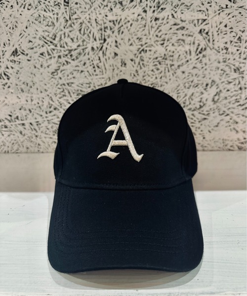 Burner（バーナー）の「【OKUOKU　0909】A ロゴ ベースボールキャップ  oku-bosi-655060310701-20 N（キャップ・メンズ・グレー/ブラック系その他/ブラック系その他3/ブラック系その他2/アイボリー・59㎝/65cm）」の3枚目の写真