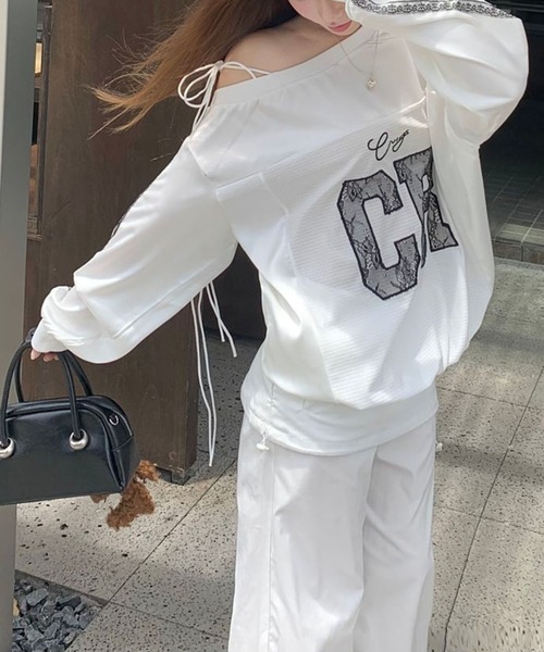 tシャツ ユニフォームワンショルトップス レディース 楽天市場】ワンショルダー トップス（Tシャツ・カットソー