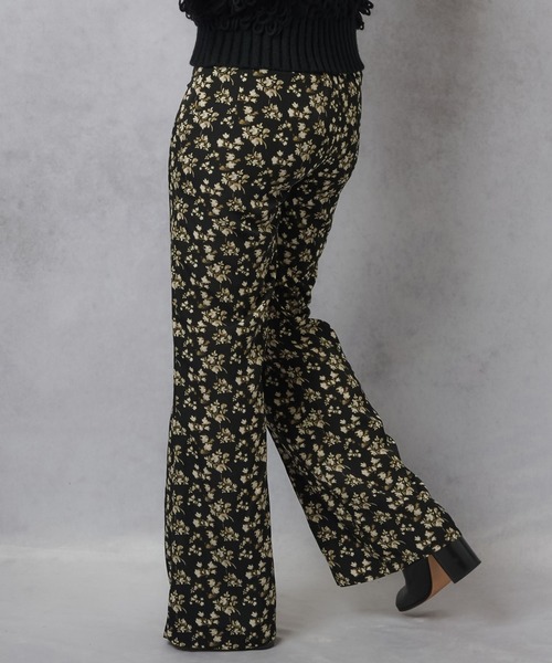 Lull（ルル）の「【Lull / ルル】フローラルプリントフレアパンツ（その他パンツ・レディース・ベージュ/ブラック・ONESIZE）」の12枚目の写真