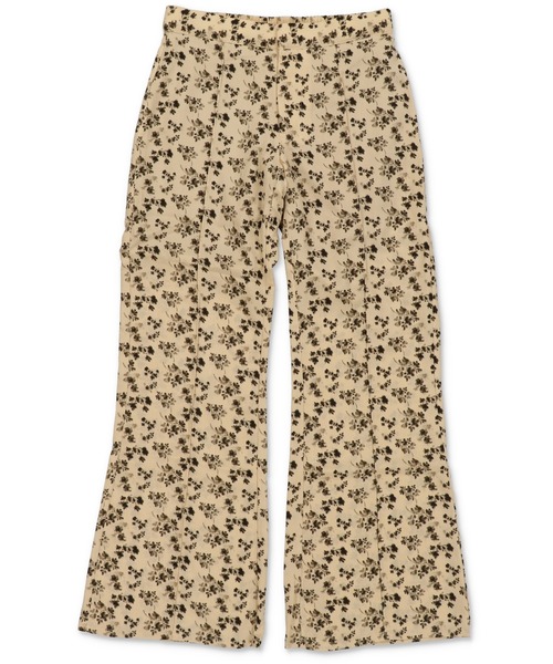 Lull（ルル）の「【Lull / ルル】フローラルプリントフレアパンツ（その他パンツ・レディース・ベージュ/ブラック・ONESIZE）」の4枚目の写真