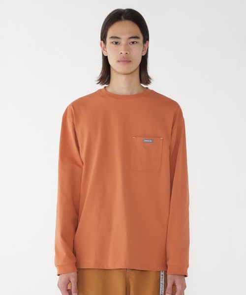 and wander/アンドワンダー×Gramicci/グラミチ/ GRAMICCI * and wander backprint LS tee 長袖Tシャツ