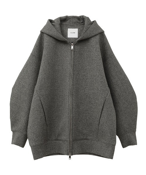 CLANE（クラネ）の「CLANE/クラネ/CONSTRUCTIVE BONDING HOODIE（パーカー・レディース・その他24/ブラック・1）」の2枚目の写真
