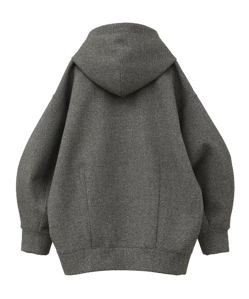 CLANE（クラネ）の「CLANE/クラネ/CONSTRUCTIVE BONDING HOODIE（パーカー・レディース・その他24/ブラック・1）」の9枚目の写真
