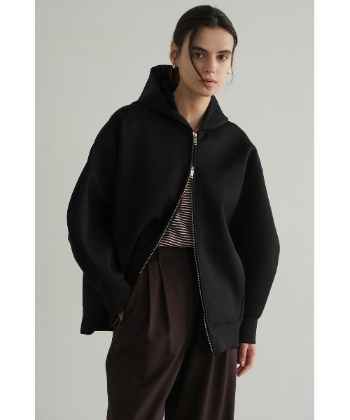 CLANE（クラネ）の「CLANE/クラネ/CONSTRUCTIVE BONDING HOODIE（パーカー・レディース・その他24/ブラック・1）」の16枚目の写真