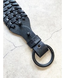 MAISON mou（メゾンムー）の「【Swaraj/スワラージ】手編みのレザーオプションショルダー(山羊革)（ショルダーバッグ）」