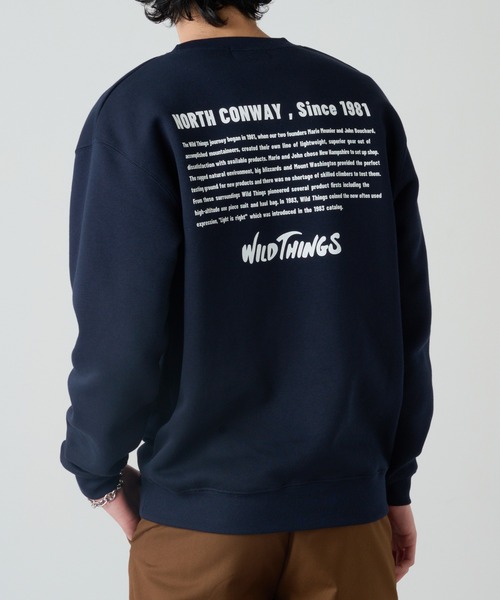 WILD THINGS（ワイルドシングス）の「【WILD THINGS】別注商品 ヒストリーバックプリントトスウェット（スウェット・メンズ・ブラック/グレー/ホワイト/ネイビー/グレー系その他2・XL/L/M）」の5枚目の写真