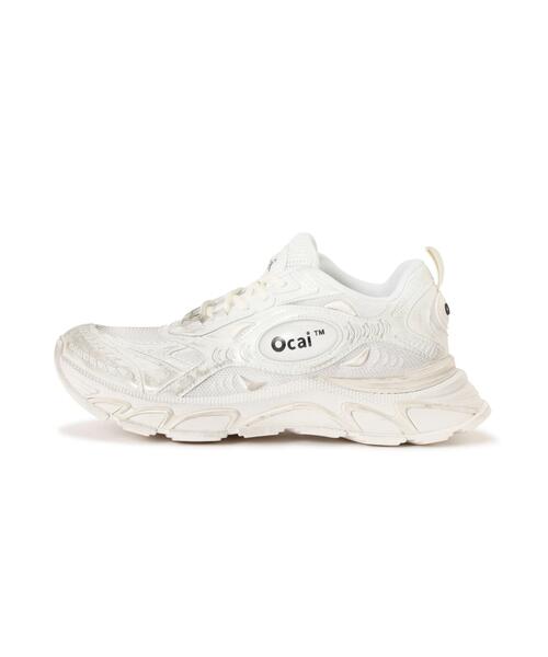 Ocai(オカイ)の「OCAI/オカイ/RUN TECH(スニーカー・メンズ・ホワイト/ブラック/シルバー・10/12)」の5枚目の写真