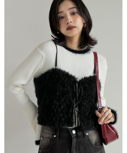 2024-25 WINTER COLLECTION]前後2WAYフェザーボアバルーン